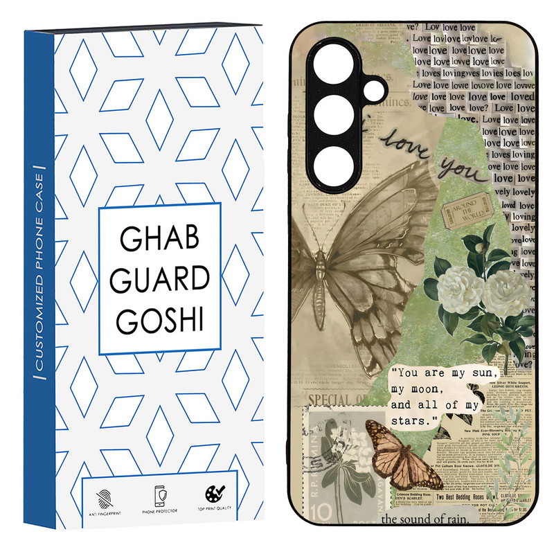 کاور قاب گارد گوشی طرح پروانه کد TPU-162 مناسب برای گوشی موبایل سامسونگ Galaxy A54