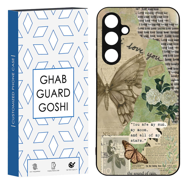 کاور قاب گارد گوشی طرح پروانه کد TPU-162 مناسب برای گوشی موبایل سامسونگ Galaxy A54