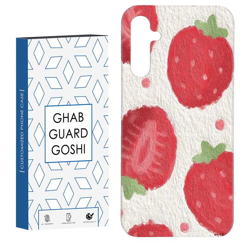 کاور قاب گارد گوشی طرح توت فرنگی کد Dimo-922 مناسب برای گوشی موبایل سامسونگ Galaxy A54