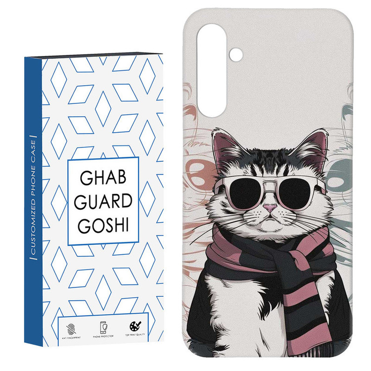کاور قاب گارد گوشی طرح گربه عینکی کد Dimo-828 مناسب برای گوشی موبایل سامسونگ Galaxy S23 Fe