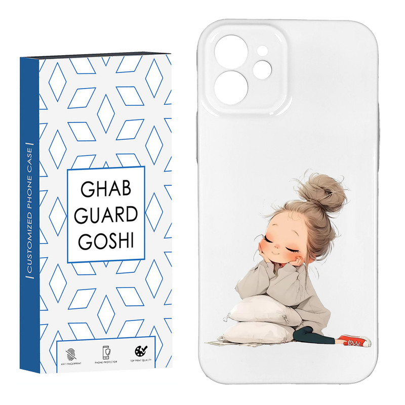 کاور قاب گارد گوشی طرح فانتزی دختر ملوس کدHARD-012   مناسب برای گوشی موبایل اپل IPHONE 12