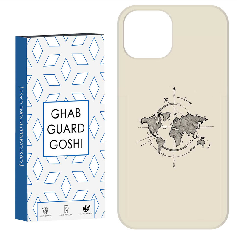 کاور قاب گارد گوشی طرح نقشه کد Dimo-175 مناسب برای گوشی موبایل اپل  IPHONE 15