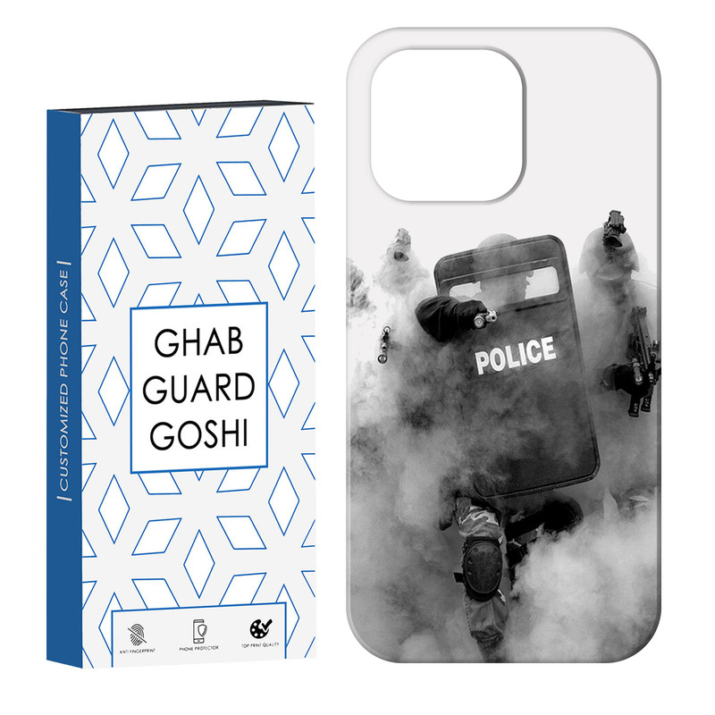 کاور قاب گارد گوشی طرح police کد Dimo-136 مناسب برای گوشی موبایل اپل IPHONE 16 PRO