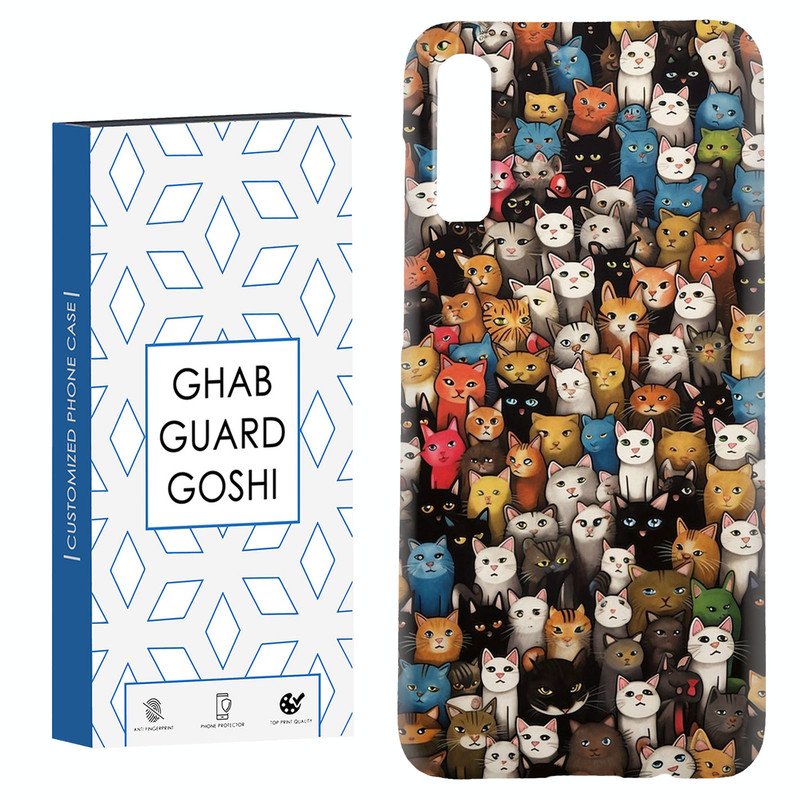کاور قاب گارد گوشی طرح گربه کد Dimo-293 مناسب برای گوشی موبایل سامسونگ Galaxy A70 / A70s