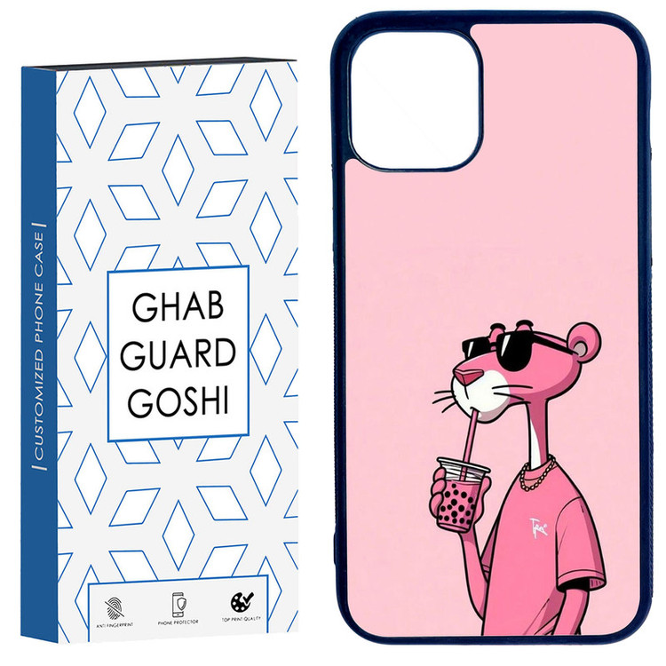 کاور قاب گارد گوشی طرح پلنگ صورتی کد TPU-213 مناسب برای گوشی موبایل اپل Iphone 11 PRO