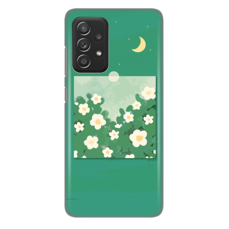 کاور طرح ماه و گل کد DIMO-028 مناسب برای گوشی موبایل سامسونگ Galaxy A52s / Galaxy A52