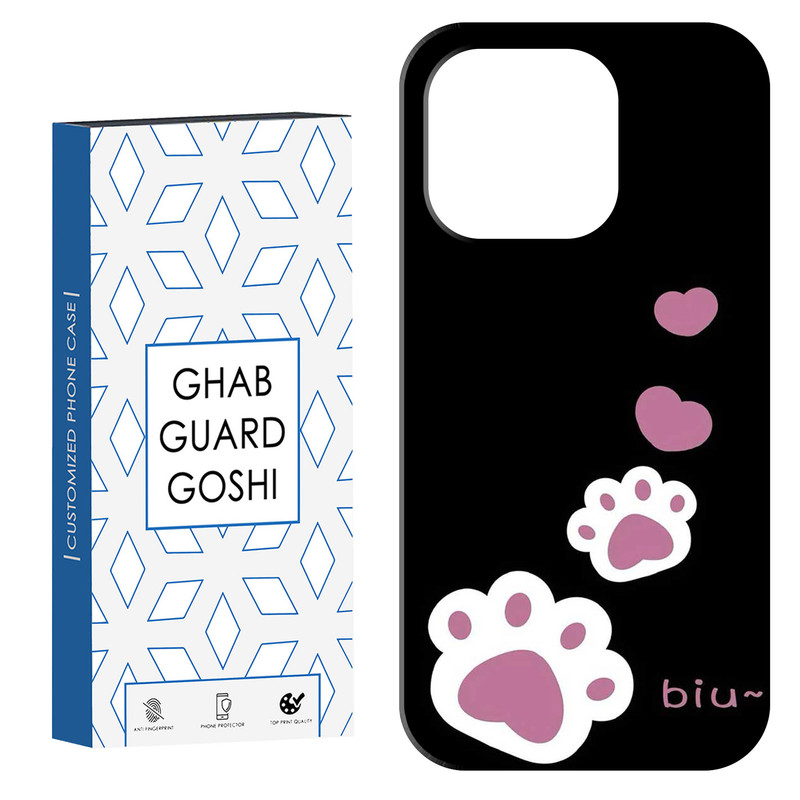 کاور قاب گارد گوشی طرح رد پا گربه کد Dimo-903 مناسب برای گوشی موبایل اپل  IPHONE 16 PRO MAX