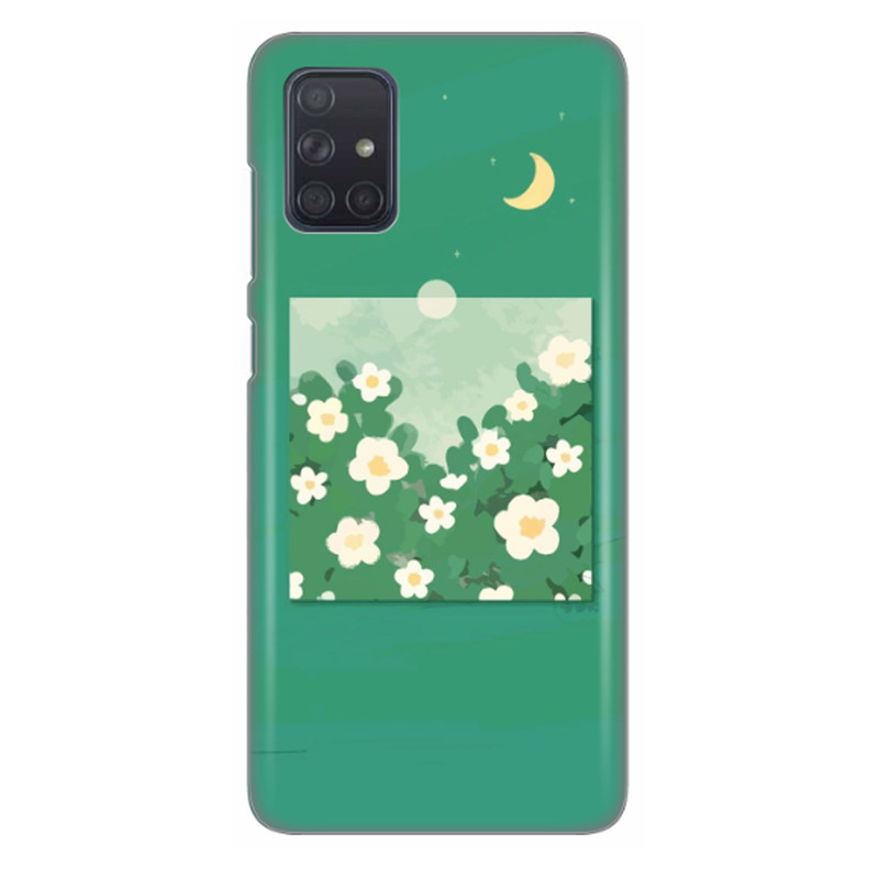 کاور طرح ماه و گل کد DIMO-028 مناسب برای گوشی موبایل سامسونگ Galaxy A71