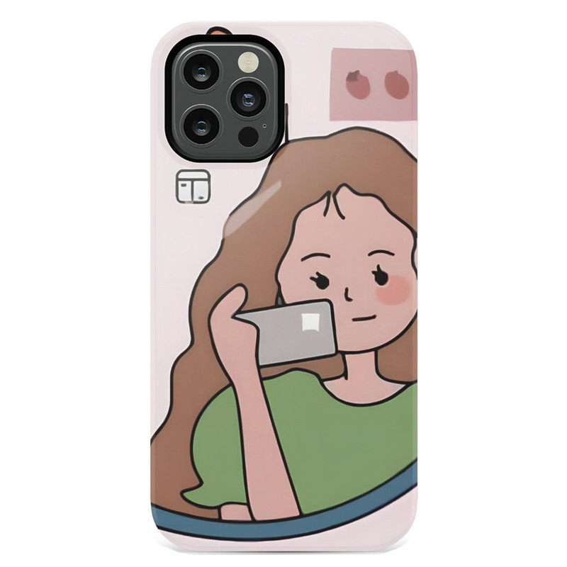 کاور طرح دختر کد DIMO-005 مناسب برای گوشی موبایل اپل  iphone 13 pro max