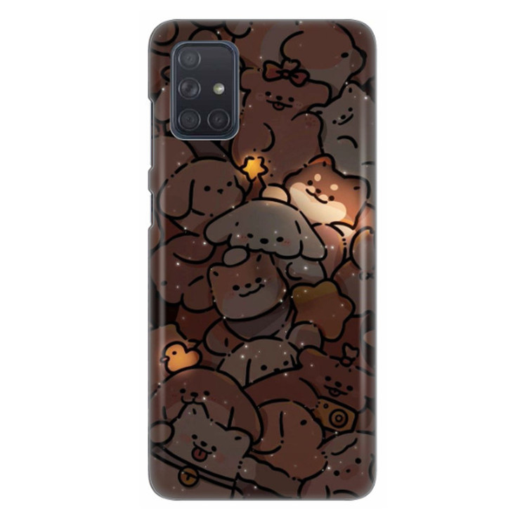 کاور طرح سگ های خوشحال کد DIMO-099 مناسب برای گوشی موبایل سامسونگ Galaxy A71