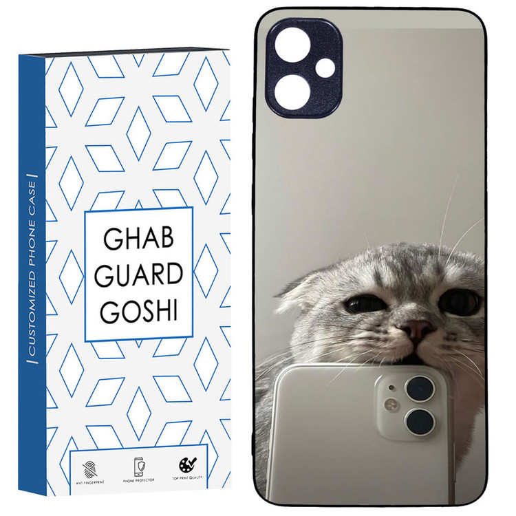 کاور قاب گارد گوشی طرح گربه سلفی کد TPU-206 مناسب برای گوشی موبایل سامسونگ Galaxy A05