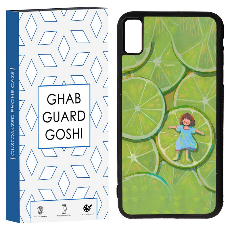 کاور قاب گارد گوشی طرح دختر لیمویی کد TPU-258 مناسب برای گوشی موبایل اپل Iphone XS MAX/ X MAX