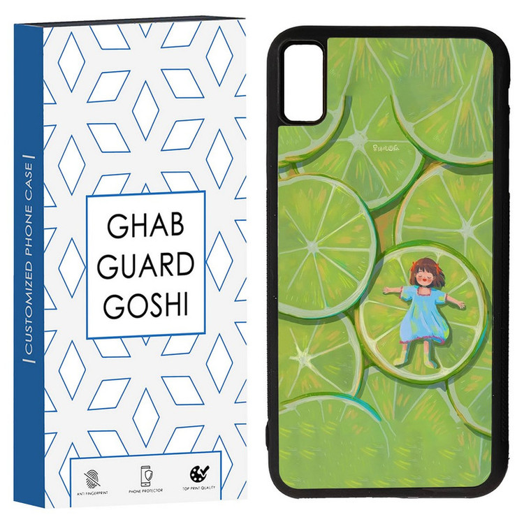 کاور قاب گارد گوشی طرح دختر لیمویی کد TPU-258 مناسب برای گوشی موبایل اپل Iphone XS MAX/ X MAX