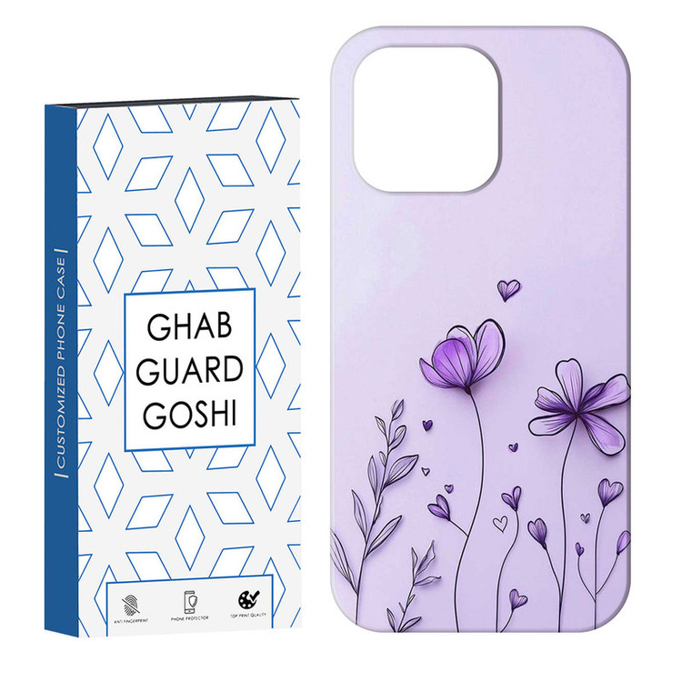 کاور قاب گارد گوشی طرح گل کد Dimo-861 مناسب برای گوشی موبایل اپل IPHONE 16 PRO