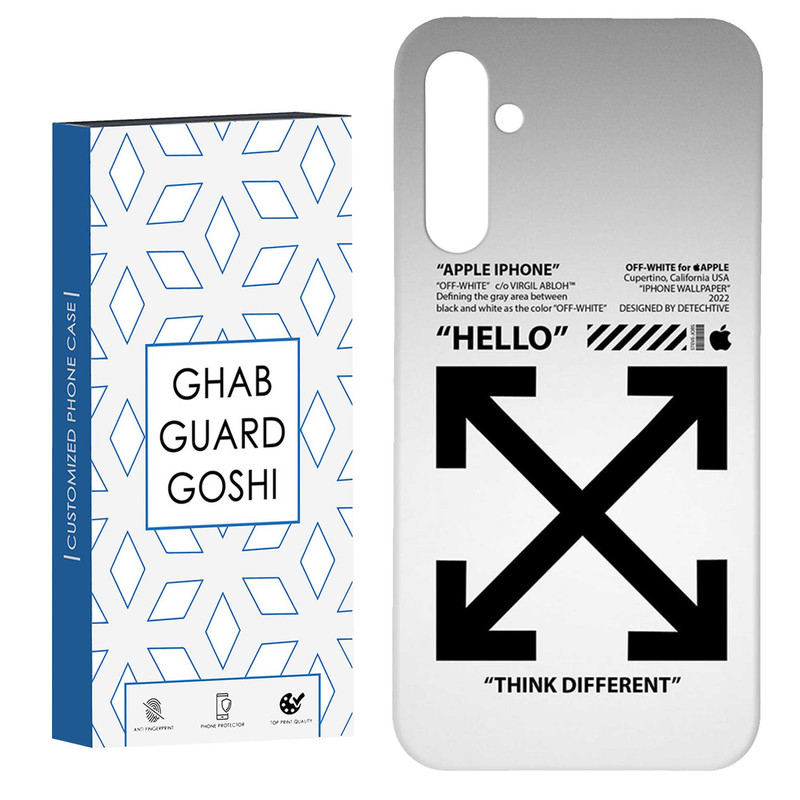 کاور قاب گارد گوشی طرح off withe  کد Dimo-645 مناسب برای گوشی موبایل سامسونگ Galaxy A34 / A34 5g