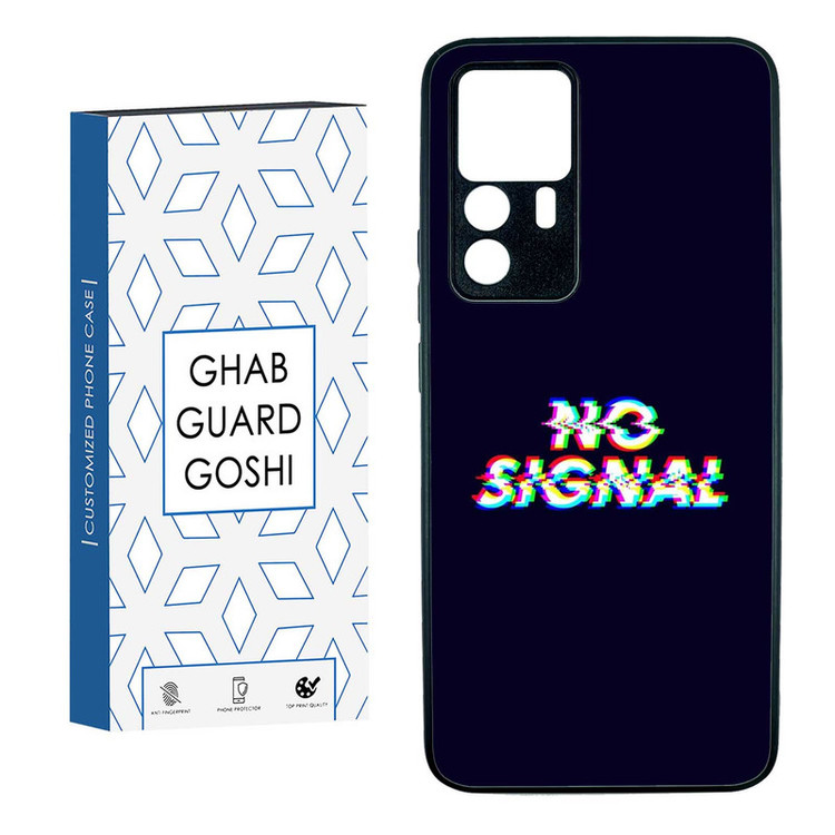 کاور قاب گارد گوشی طرح no signal کد TPUBA-193 مناسب برای گوشی موبایل شیائومی redmi 12T / 12T PRO