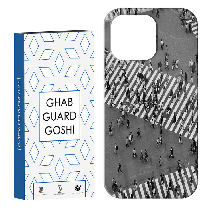 کاور قاب گارد گوشی طرح خیابون شلوغ کد Dimo-733 مناسب برای گوشی موبایل اپل IPHONE 13 PRO