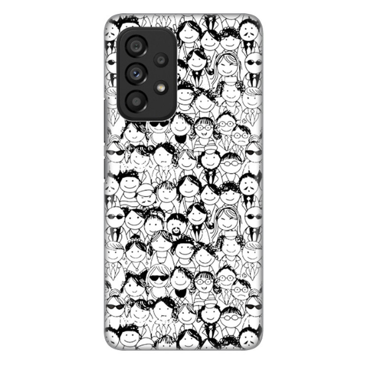 کاور طرح چهره ها کد DIMO-076 مناسب برای گوشی موبایل سامسونگ Galaxy A73 5G / A73
