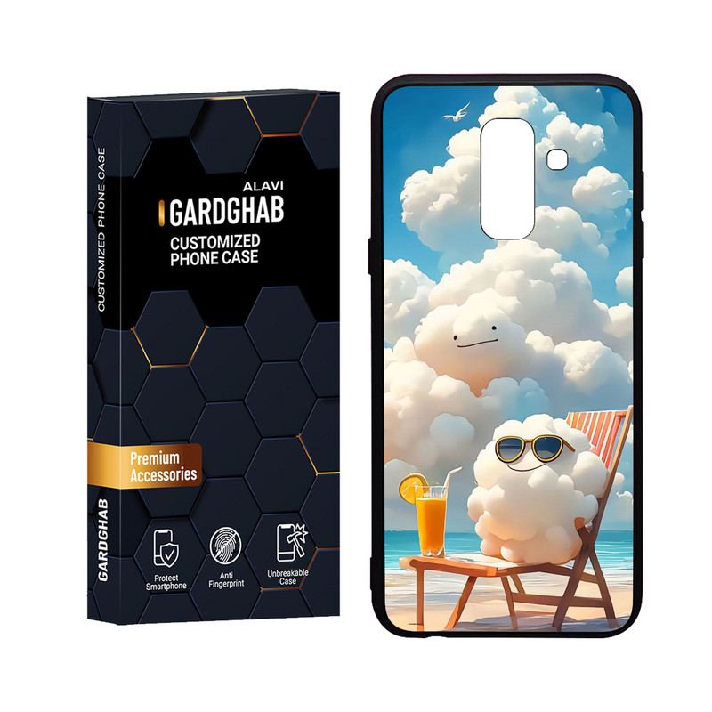 کاور گارد قاب علوی مدل Glass مناسب برای گوشی موبایل سامسونگ Galaxy J8 2018