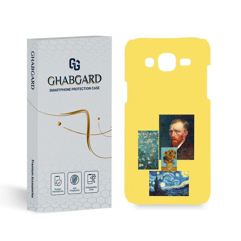 کاور گارد قاب مدل هنری مناسب برای گوشی موبایل سامسونگ Galaxy J7 2015 / J700