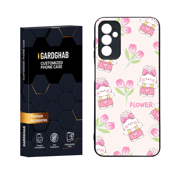 کاور گارد قاب مدل دورژله ای پشت گلس فانتزی مناسب برای گوشی موبایل سامسونگ Galaxy M13 4G