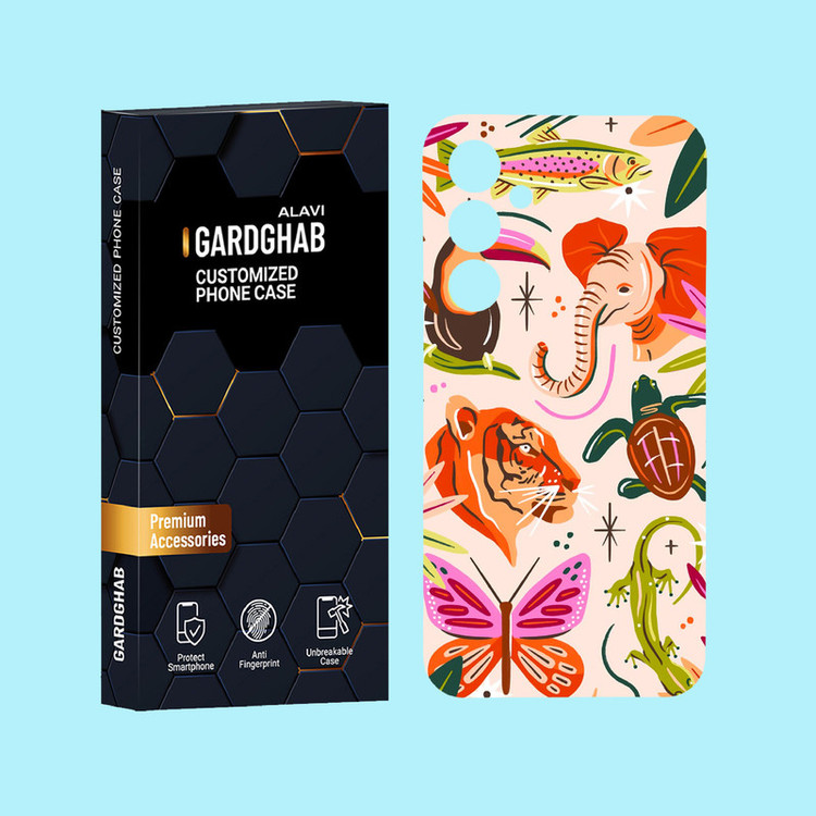 کاور گارد قاب علوی مدل حیوانات مناسب برای گوشی موبایل سامسونگ Galaxy A55
