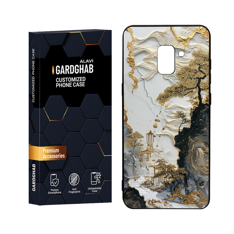 کاور گارد قاب علوی مدل Glass مناسب برای گوشی موبایل سامسونگ Galaxy A8 Plus