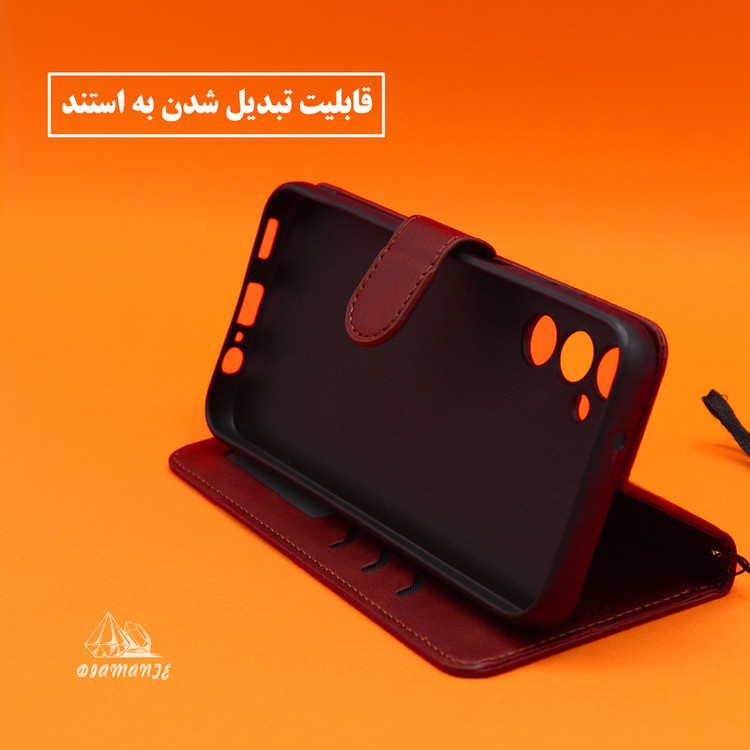 کیف کلاسوری دیامانته مدل Bandaviz Gn مناسب برای گوشی موبایل آنر X8 به همراه بند آویز