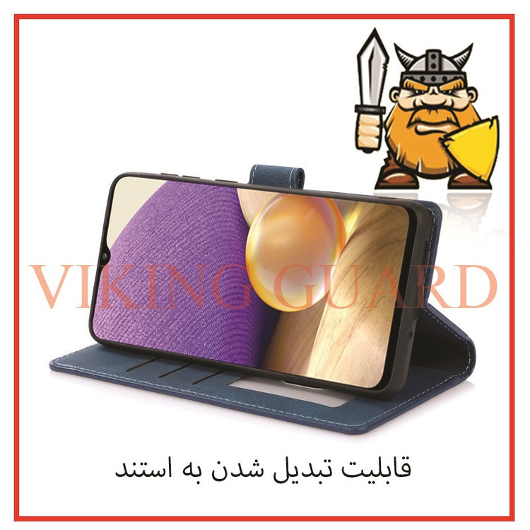کیف کلاسوری وایکینگ گارد مدل چرمی مناسب برای گوشی موبایل سامسونگ Galaxy A13 4G