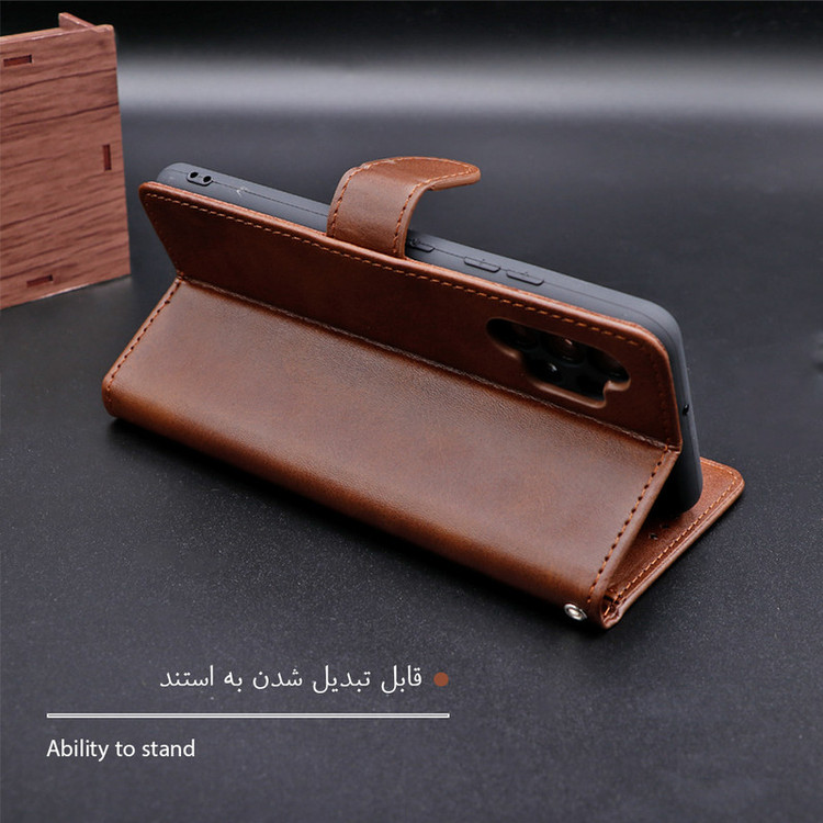 کیف کلاسوری گرین گارد طرح چرمی مدل Landing کد 03 مناسب برای گوشی موبایل سامسونگ Galaxy A05 به همراه بند آویز