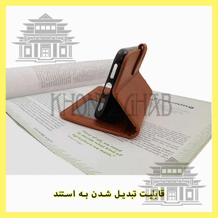 کیف کلاسوری خونه قاب مدل چرمی مناسب برای گوشی موبایل سامسونگ Galaxy A04s