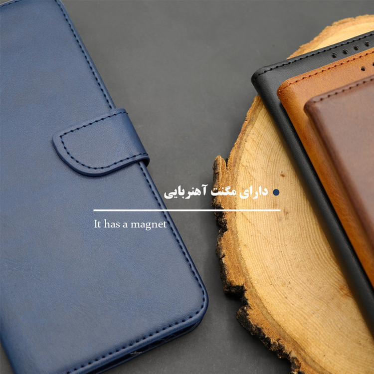 کیف کلاسوری گرین گارد مدل چرمی مگنتی کد Blue-B01 مناسب برای گوشی موبایل هوآوی Y9 2019