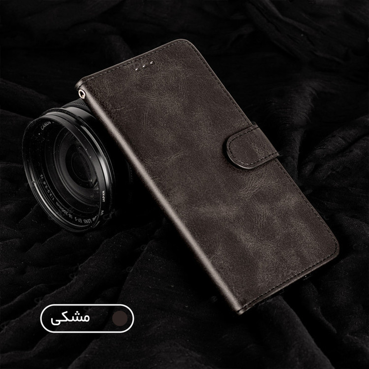 کیف کلاسوری کلومن مدل چرمی مناسب برای گوشی موبایل سامسونگ Galaxy A04S / A13 5G به همراه بند آویز