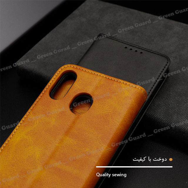 کیف کلاسوری گرین گارد طرح چرمی مدل Bitta مناسب برای گوشی موبایل شیائومی Redmi Note 12 4G