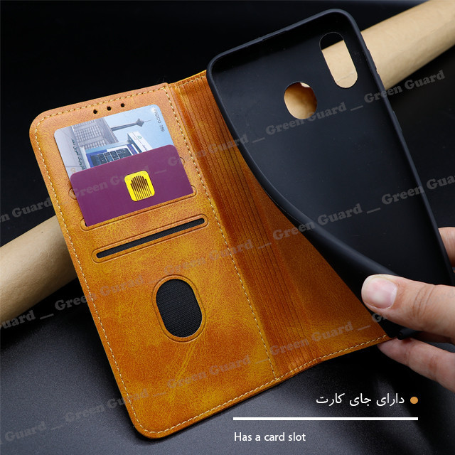 کیف کلاسوری گرین گارد طرح چرمی مدل Bitta مناسب برای گوشی موبایل شیائومی Redmi Note 12 4G