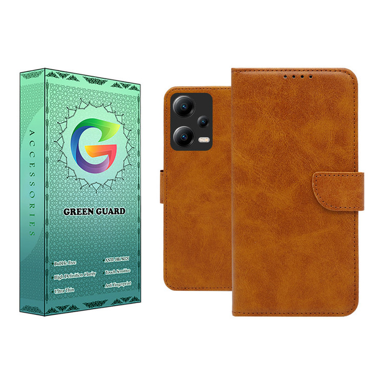کیف کلاسوری گرین گارد مدل چرمی مگنتی کد Hb-G10 مناسب برای گوشی موبایل شیائومی Pcoc X5