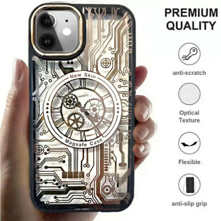 کاور مدل مگ سیف شفاف چرخ دنده ای مناسب برای موبایل اپل iphone 11