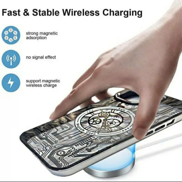 کاور مدل مگ سیف شفاف چرخ دنده ای مناسب برای موبایل اپل iphone 11