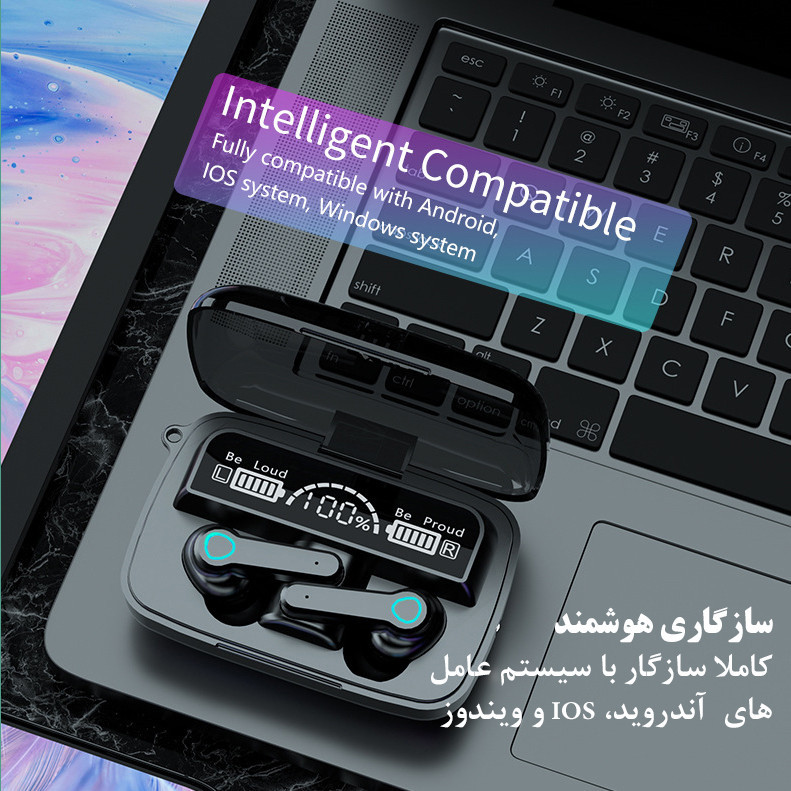 هدفون بلوتوثی مدل M19 V5.3 ORIGINAL کد mi1