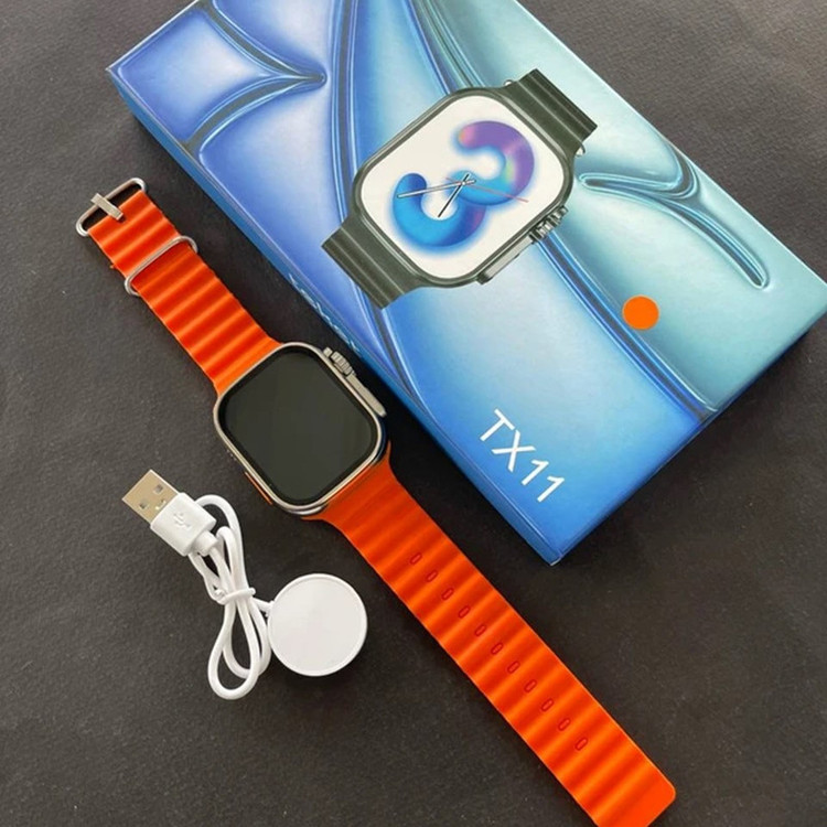 ساعت هوشمند 48 میلیمتری مدل TX11 با بند سیلیکونی کد mi1