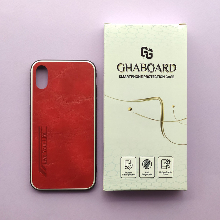 کاور قاب گارد مدل چرمی ساده مناسب برای گوشی موبایل اپل iphone X / Xs