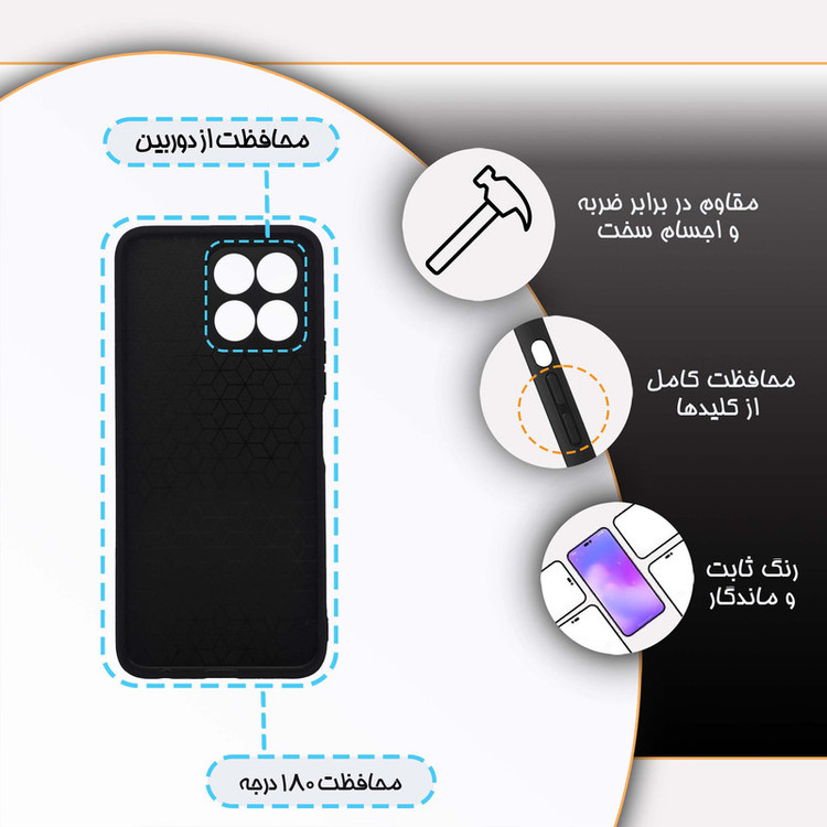 کاور گارد قاب مدل دخترانه مناسب برای گوشی موبایل آنر X8 5G / X6 4G