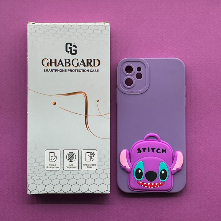 کاور قاب گارد مدل سیلیکونی دخترانه مناسب برای گوشی موبایل اپل iPhone 11