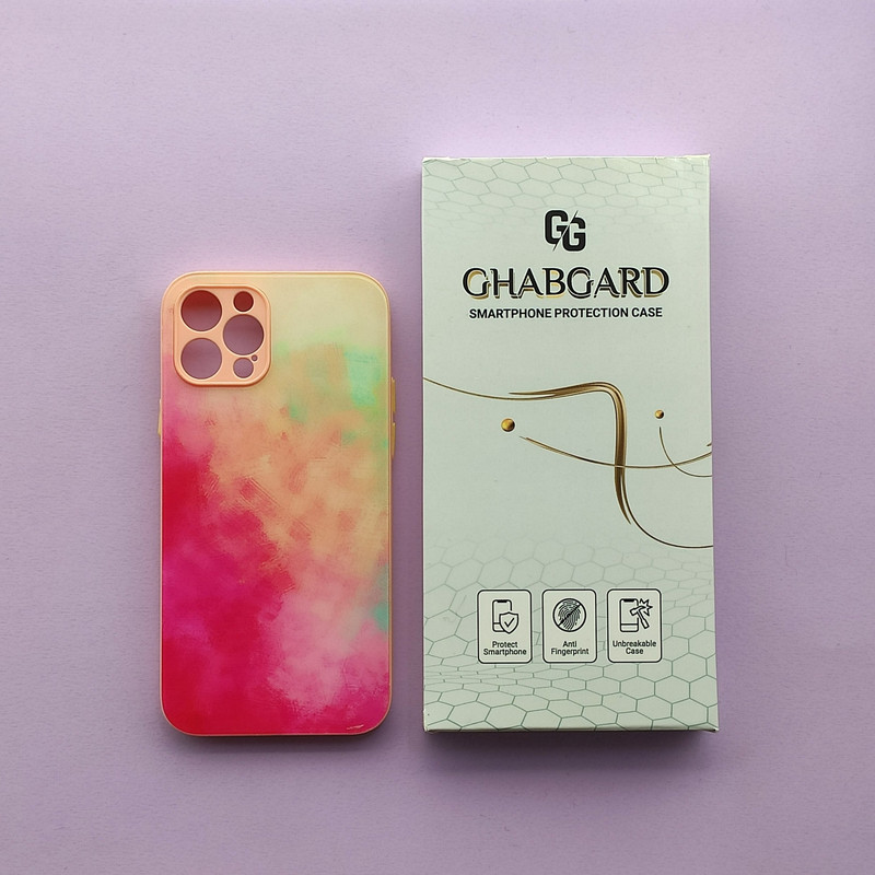 کاور قاب گارد مدل پشت شیشه ای فانتزی مناسب برای گوشی موبایل اپل iPhone 12 Pro