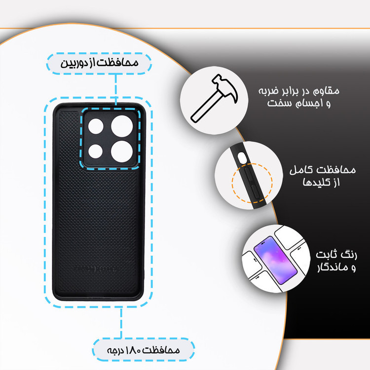 کاور گارد قاب مدل فانتزی مناسب برای گوشی موبایل شیائومی Poco X6 5G / Redmi Note 13 Pro 5G