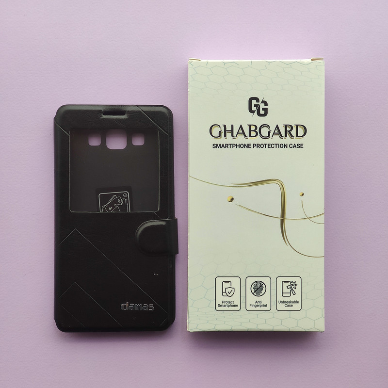 کیف کلاسوری قاب گارد مدل چرمی ساده مناسب برای گوشی موبایل سامسونگ Galaxy A7 2015