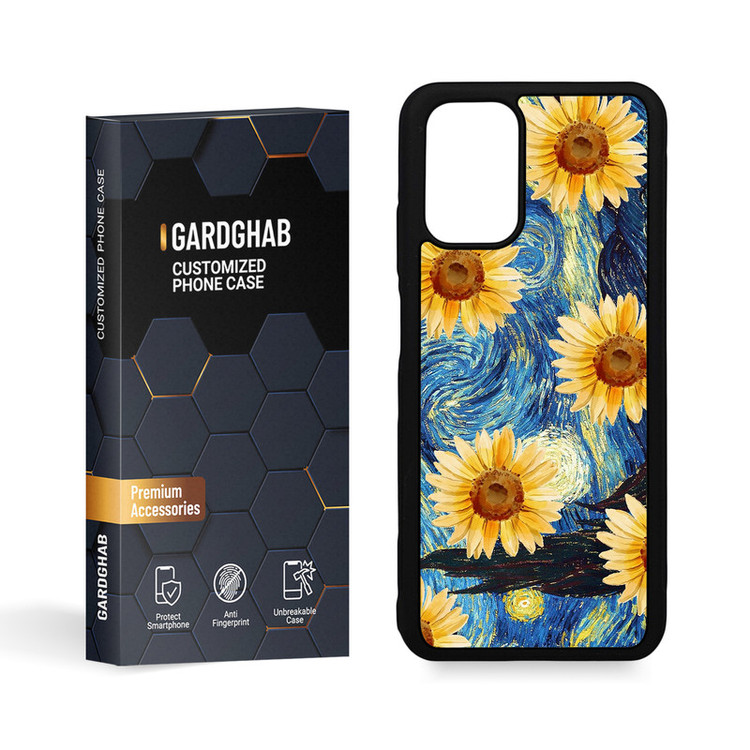 کاور گارد قاب مدل گل مناسب برای گوشی موبایل شیائومی Redmi Note 10 4G / Note 10s / Note 11 SE 4G