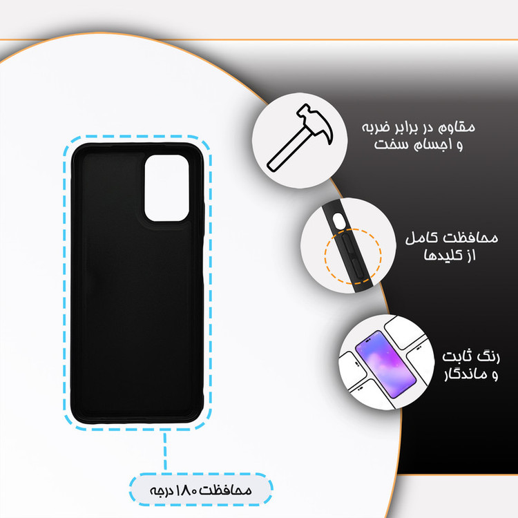 کاور گارد قاب مدل گل مناسب برای گوشی موبایل شیائومی Redmi Note 10 4G / Note 10s / Note 11 SE 4G