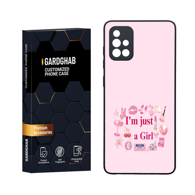 کاور گارد قاب مدل دورژله ای دخترانه مناسب برای گوشی موبایل سامسونگ Galaxy A71