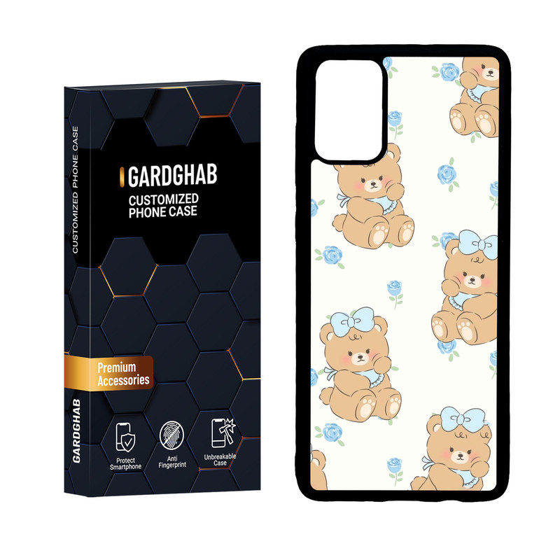 کاور گارد قاب مدل دورژله ای پشت گلس فانتزی مناسب برای گوشی موبایل سامسونگ Galaxy A71